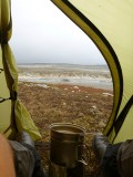 Being back in the tent :)