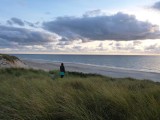 Welcoming us in Denmark....We love the dunes!!