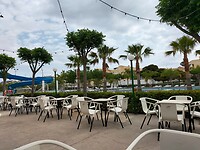 Het terras camping Valencia