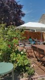 pauzeren in de tuin