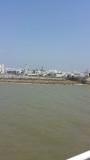 uitzicht op Royan, vanuit de veerboot