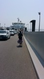 Fietsen naar veerboot