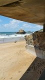 Het strand van Biarritz