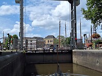 De waterdouche de Mallegatsluis