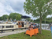 In de jachthaven