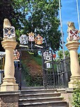 De poort tot de Burcht. Dit was het begin van de stad Leiden