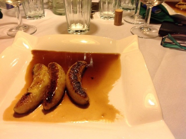Banaan met Burkinese rum, veel lekkerder dan het eruit ziet !!