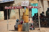 Total tankstation op weg naar Ouagadougou