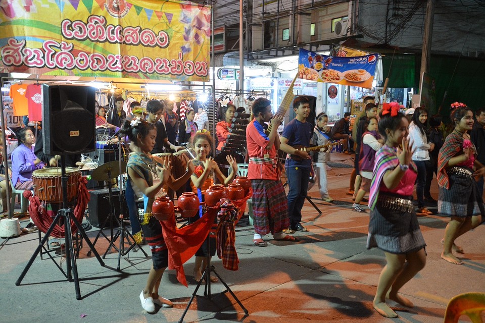 Sunday walking street Chiang Rai