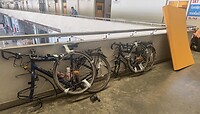 Fietsen gereed voor inpakken