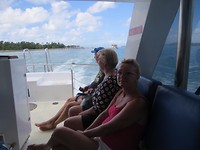 Eerst even een eind varen.