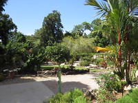 Met een prachtige tuin en mooi en groot zwembad.