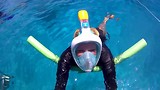 Mar aan het snorkelen