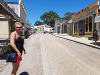 Historisch stadje waar goud gedolven werd.