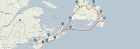 Overzicht van onze route