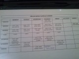 Mijn wekelijkse rooster