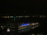Vancouver by night: uitzicht op Canada Place