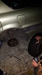 Flat Tyre at Matauri Bay