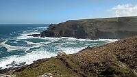 De wilde oceaan in Cornwall