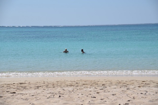 Zwemmen in Turqouise Bay