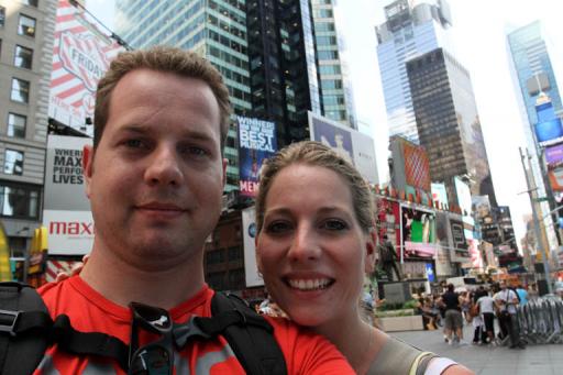 Samen op Time Square