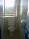 Uitzicht vanuit wc in Saugues...