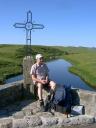 Pelgrim op bruggetje
