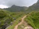 Het eenzaam paadje naar de "Col des moines"