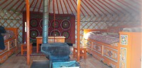 Inside the ger