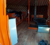Inside the ger