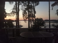 View from the cabin in Powidz