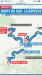 De vier etappes van de Route du Sud