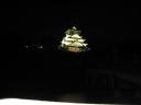 Osaka castle by night