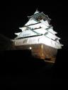 Osaka castle by night