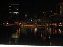 Rivier in Osaka by night