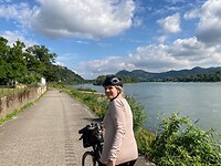 Fietsen bij Remagen