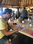 Een van de vele winetastings!