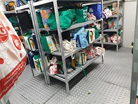 Walk in fridge in het hostel