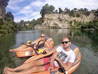 “Lekker” dobberen op een rivier