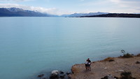 Drone foto van Lake Pukaki