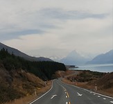 De weg naar Mount Cook