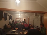 Alle backpackers werden opgevangen in de Town Hall
