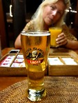 Op het eiland gebrouwen biertje!