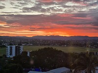 Zonsondergang vanuit Appartment