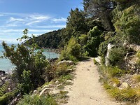 Wandelpad langs kust