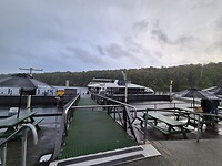 De boot voor overtocht Lake Manapouri