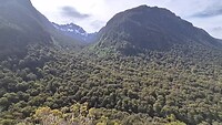 Uitkijkpunt tijdens Milford Road trip