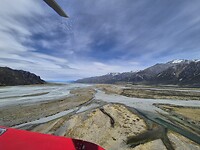 Uitzicht vanuit heli