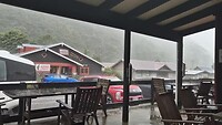 Schuilen voor regen en onweer