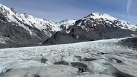 Gletsjer vanuit heli